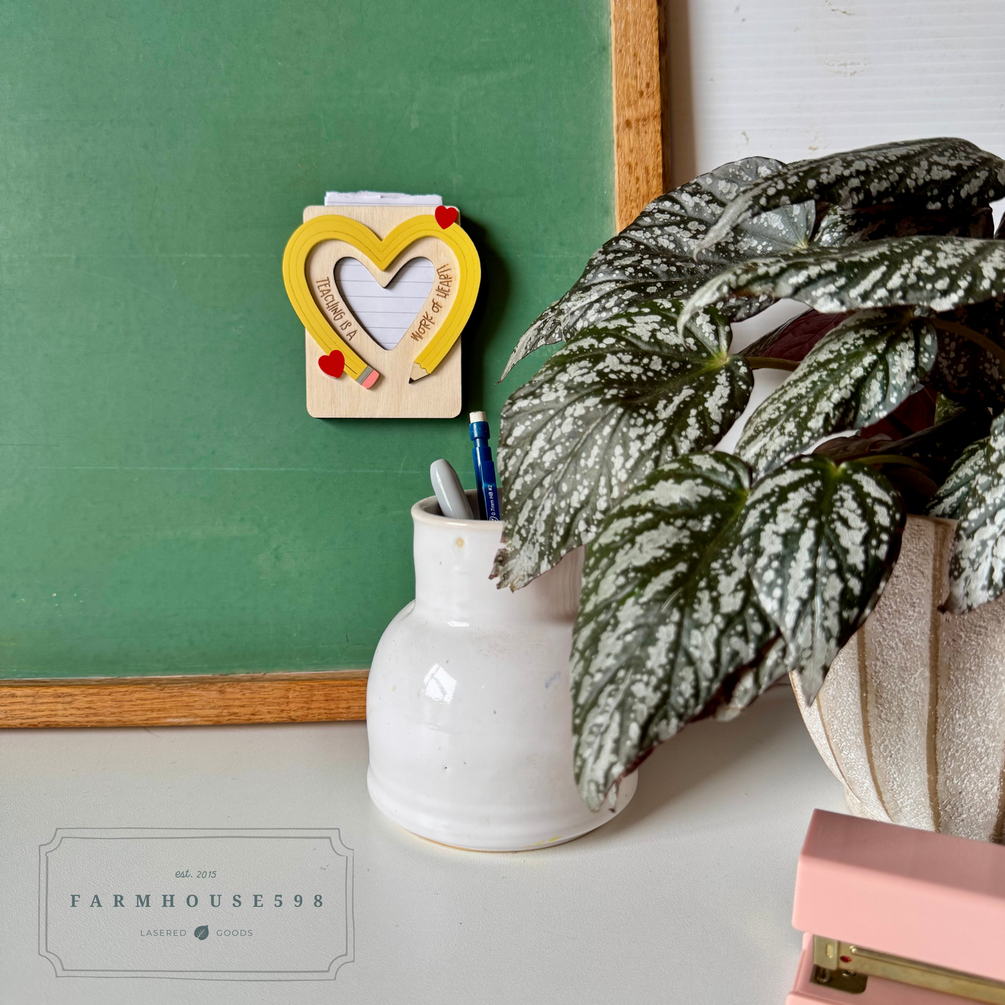 Personalized Teacher Gift Card/Note Holder
