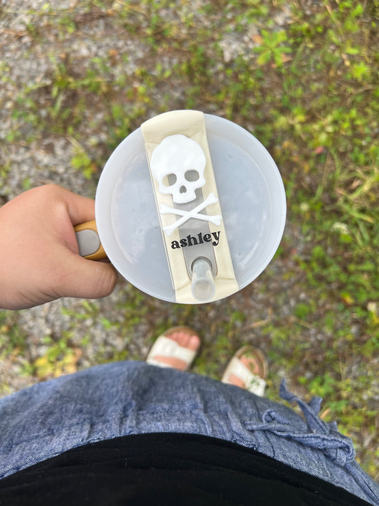 Skull and Bones Stanley Name Tag