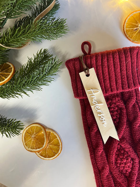 3D Name Stocking Tag