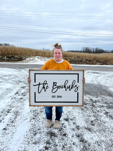 Framed Shiplap Sign