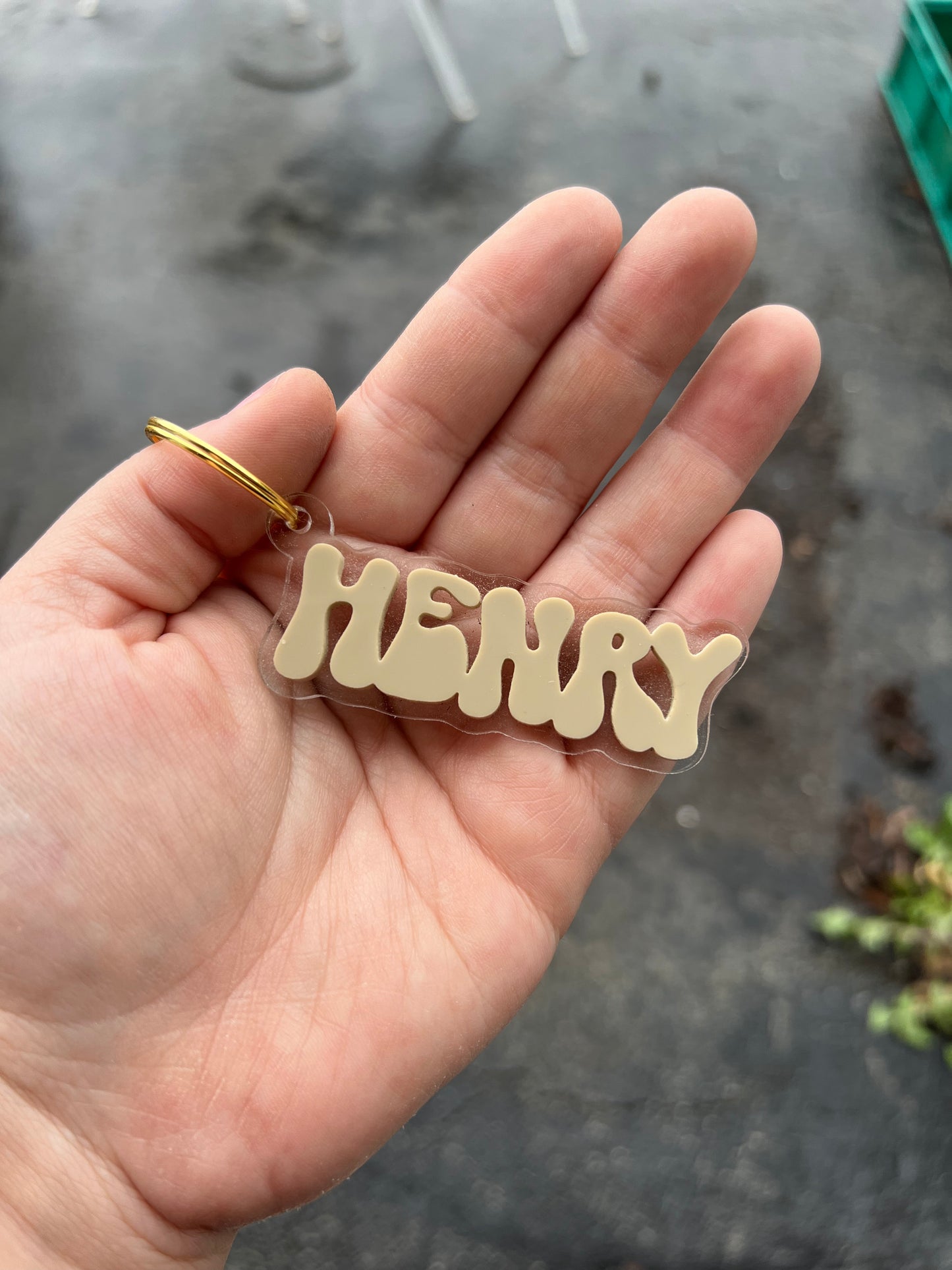 Acrylic Name Keychain