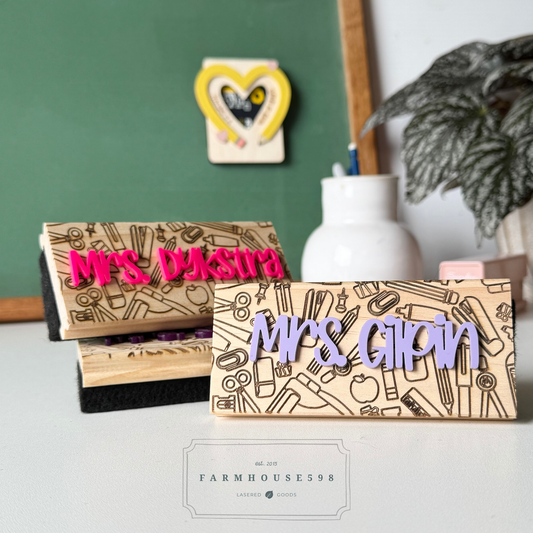 Custom Teacher Name Eraser