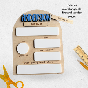 Back To School Dry Erase Board Sign