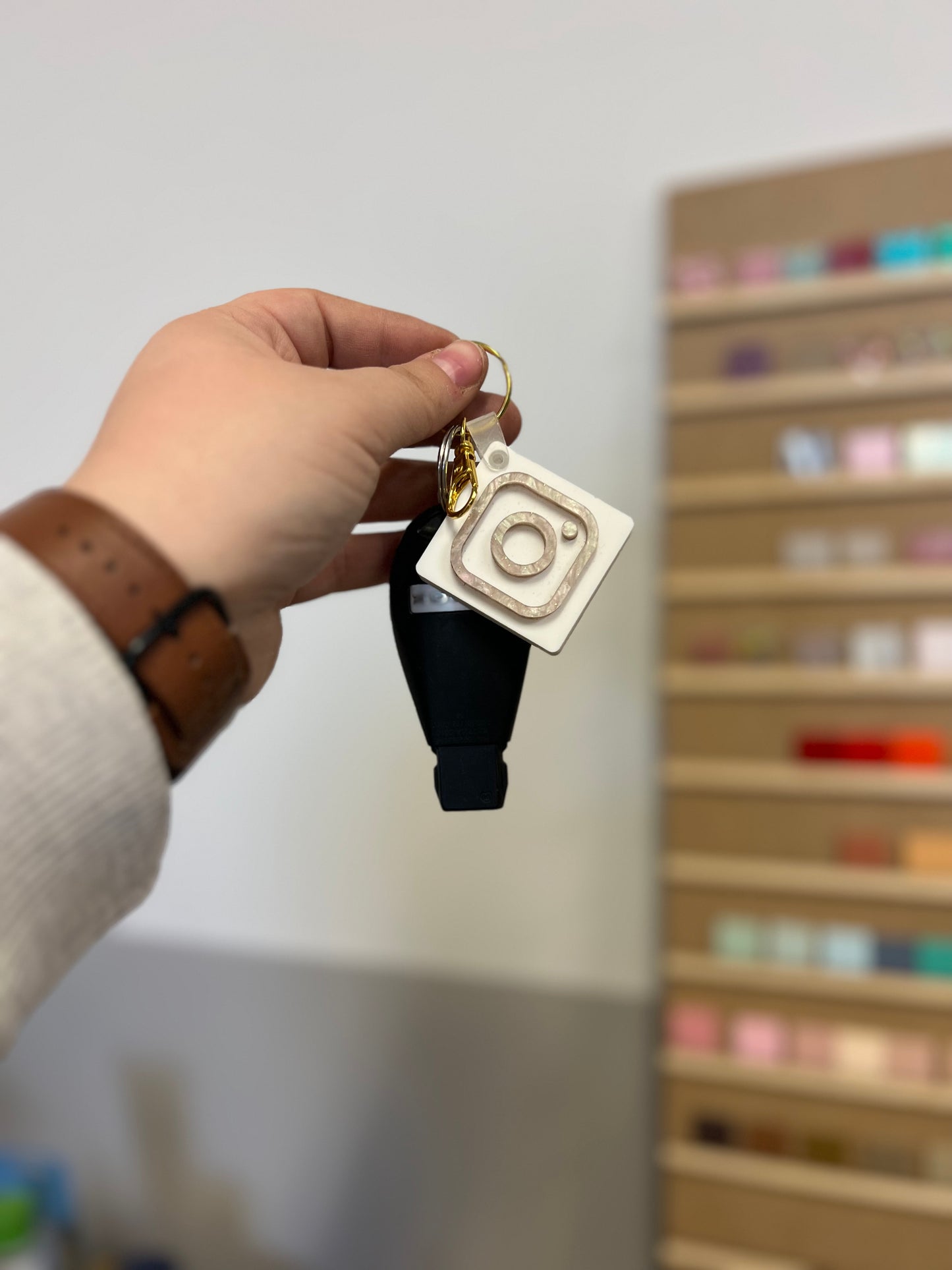 QR Code & Microchip Keychain
