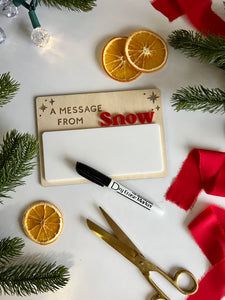 Elf on the Shelf Message Board Dry Erase