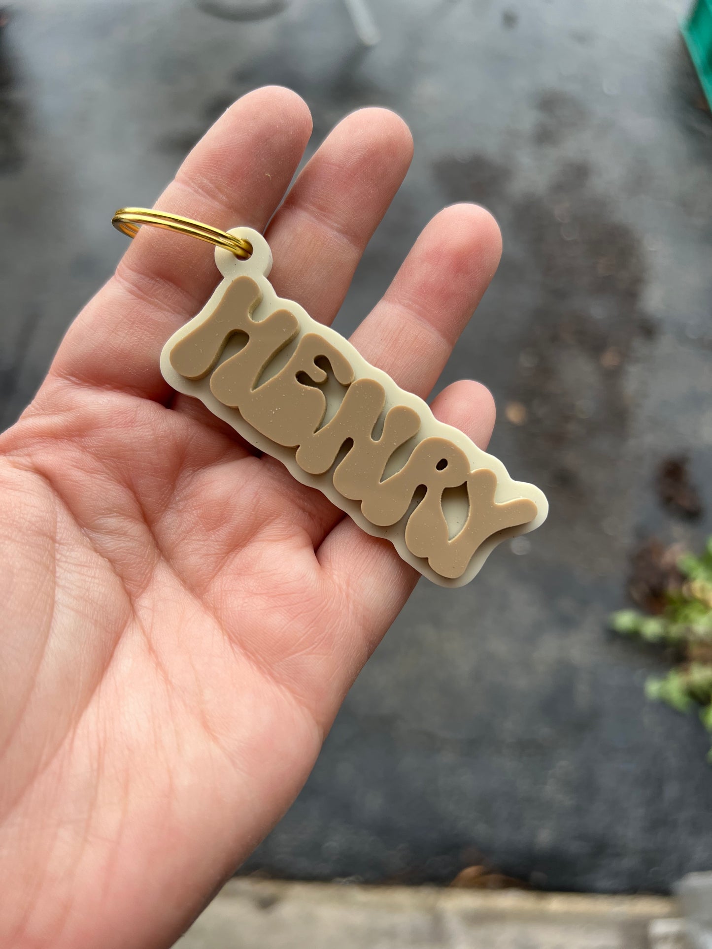 Acrylic Name Keychain