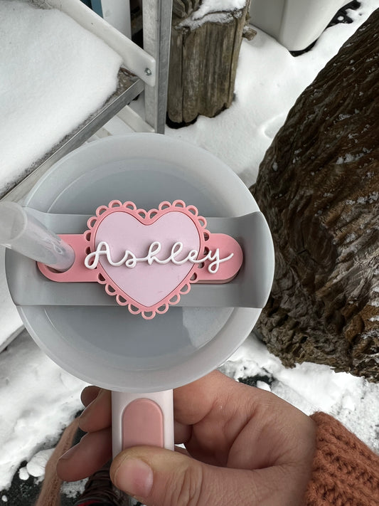 Scalloped Heart Valentine's Day Stanley Topper