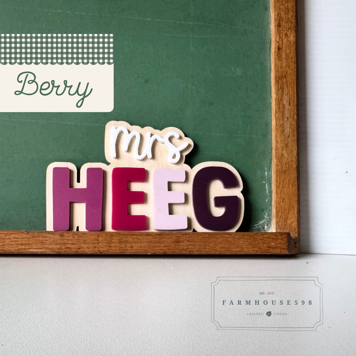 Custom Teacher Name Sign Teacher Gift