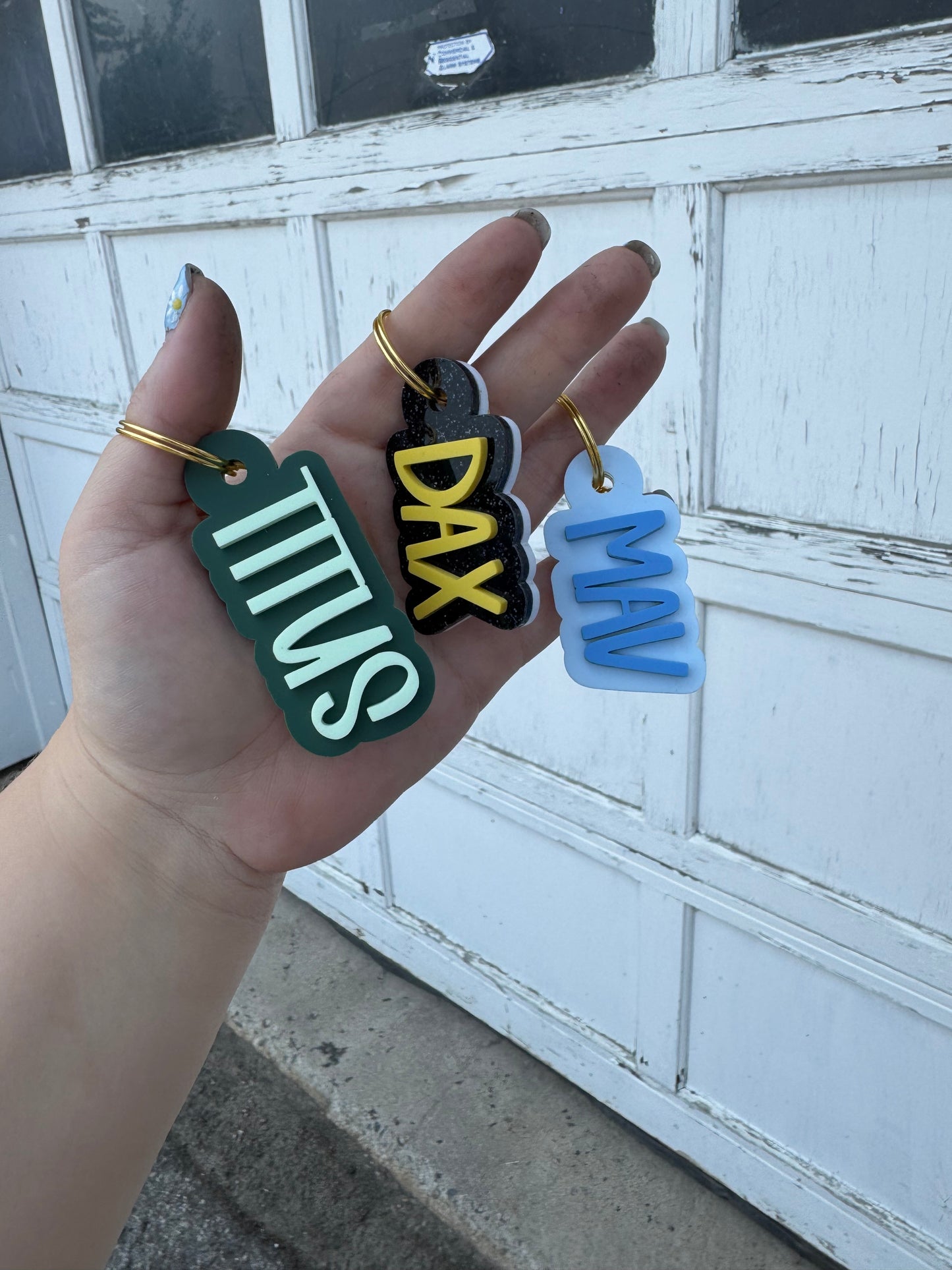 Acrylic Name Keychain