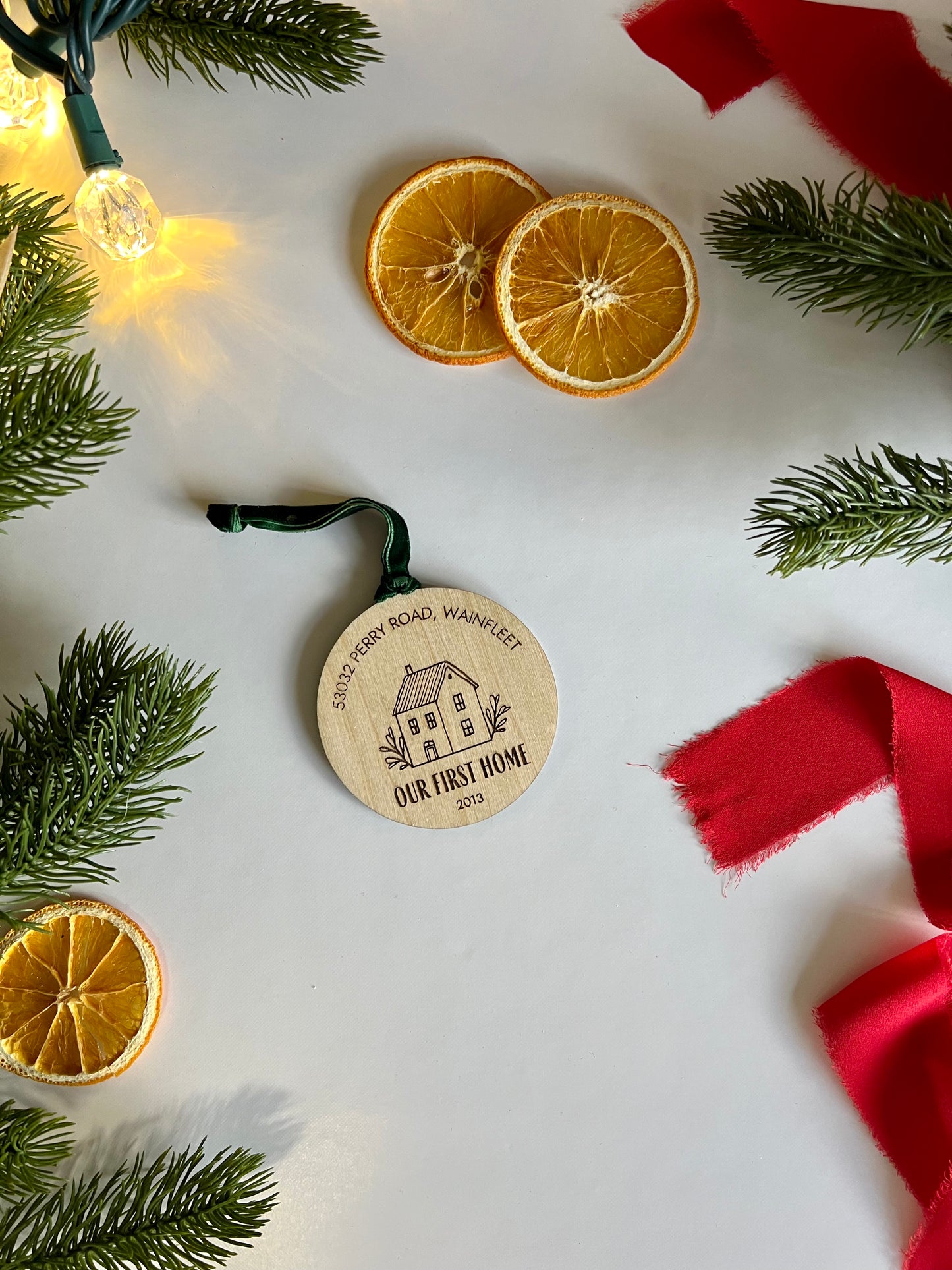 First Home Ornament Saltbox House