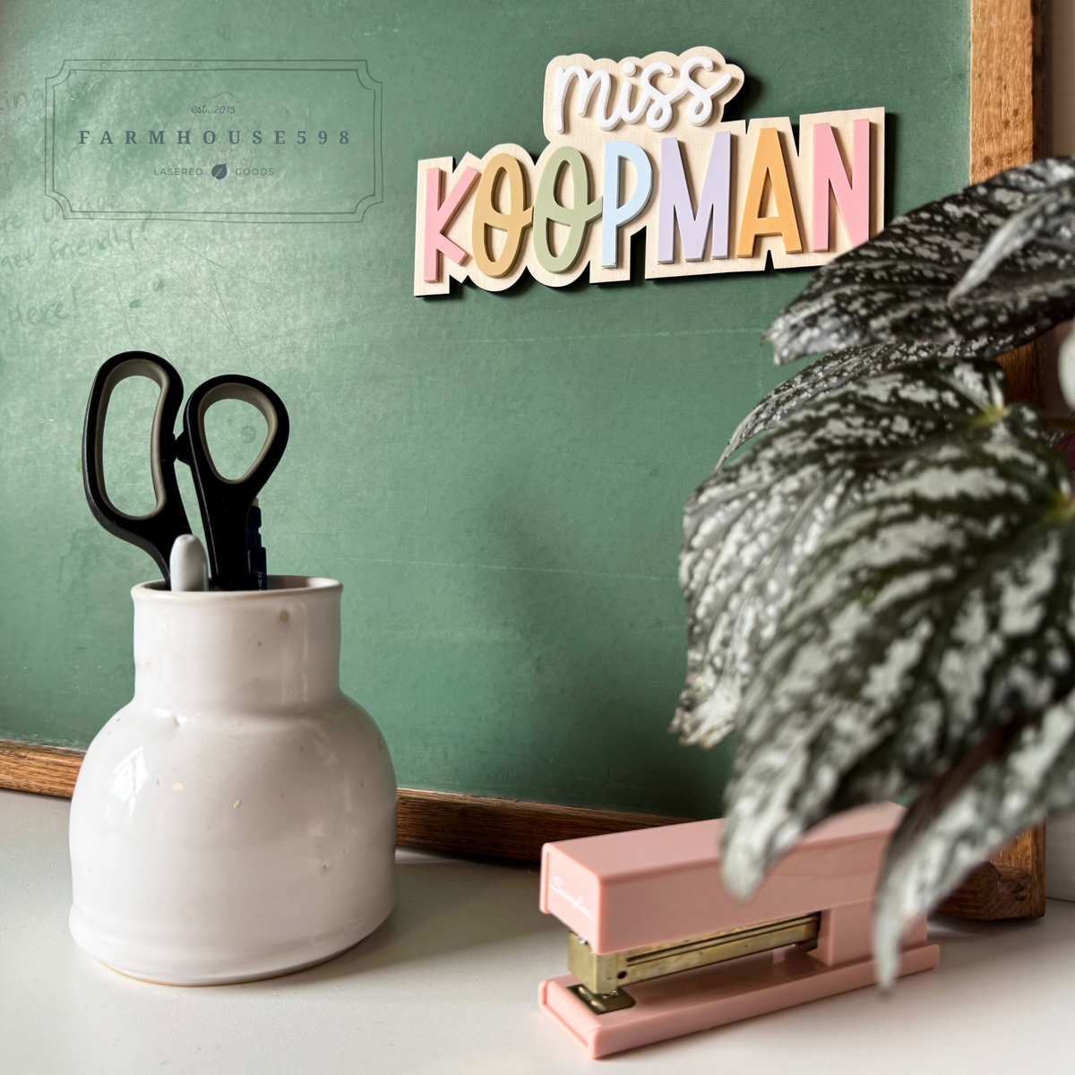 Custom Teacher Name Sign Teacher Gift