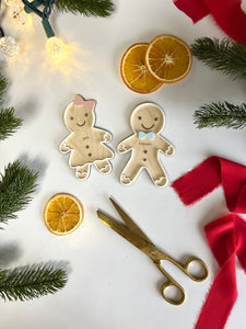 Gingerbread Kids Ornament Stocking Tag or Magnet