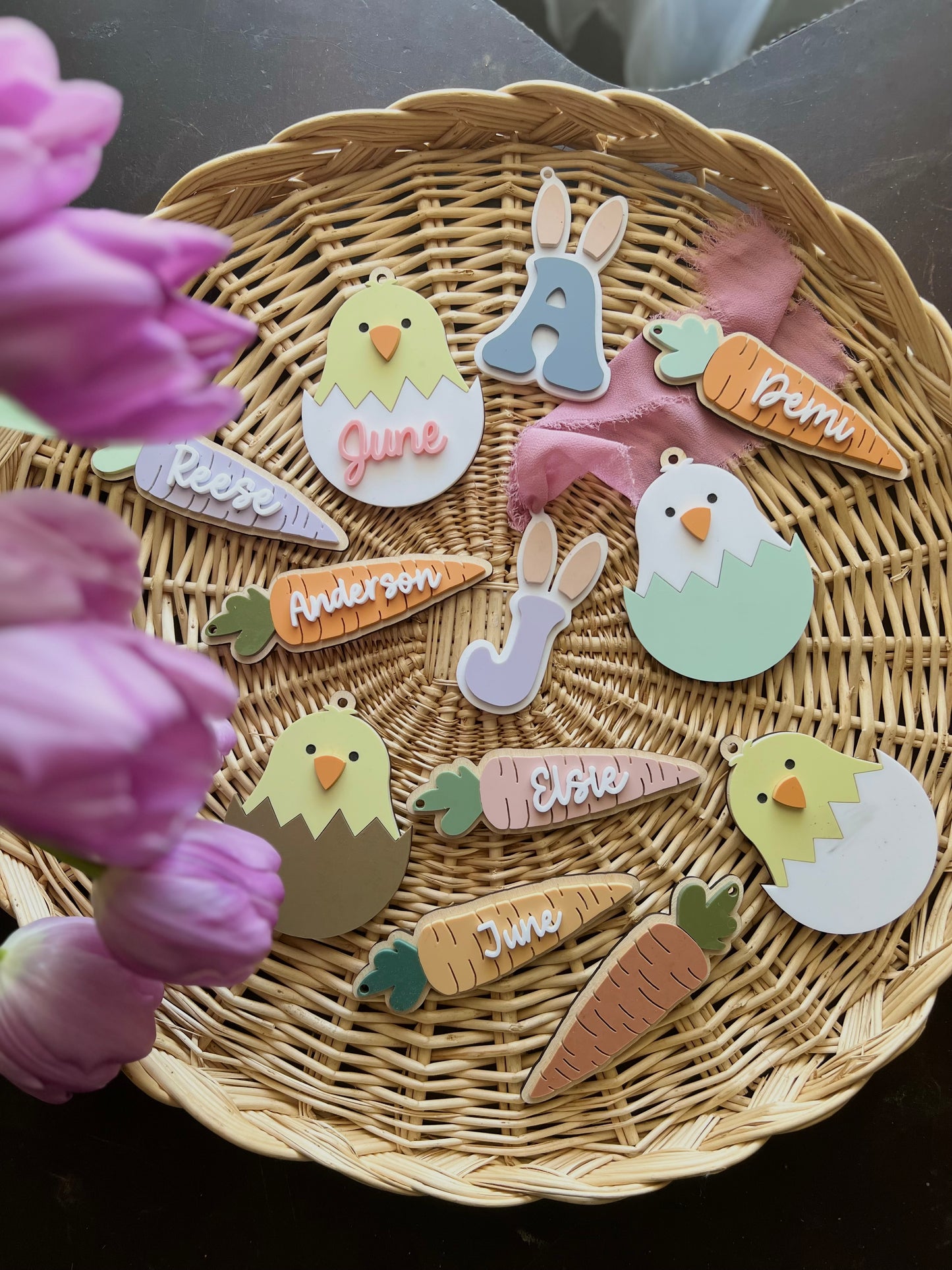 Acrylic Chick Hatching Egg Tag