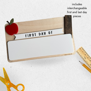 Back To School Dry Erase Board Sign with Acrylic Add Ons New for 2025