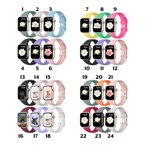 Engraved Silicone Apple Watch Bands