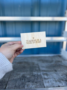 Teacher Gift Card or Note Holder