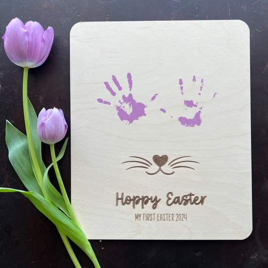 First Easter Footprint/Handprint DIY Sign