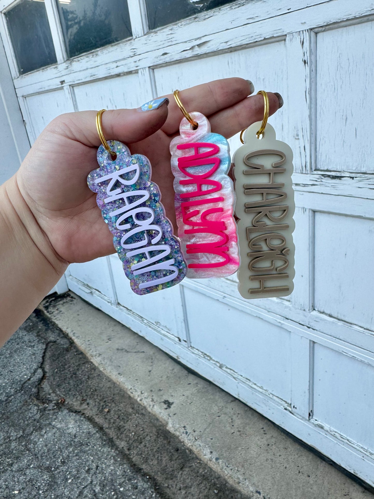 Acrylic Name Keychain