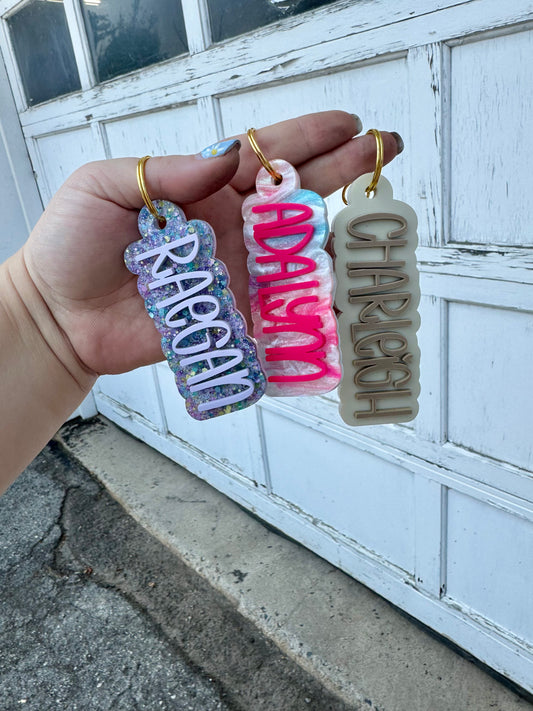 Acrylic Name Keychain