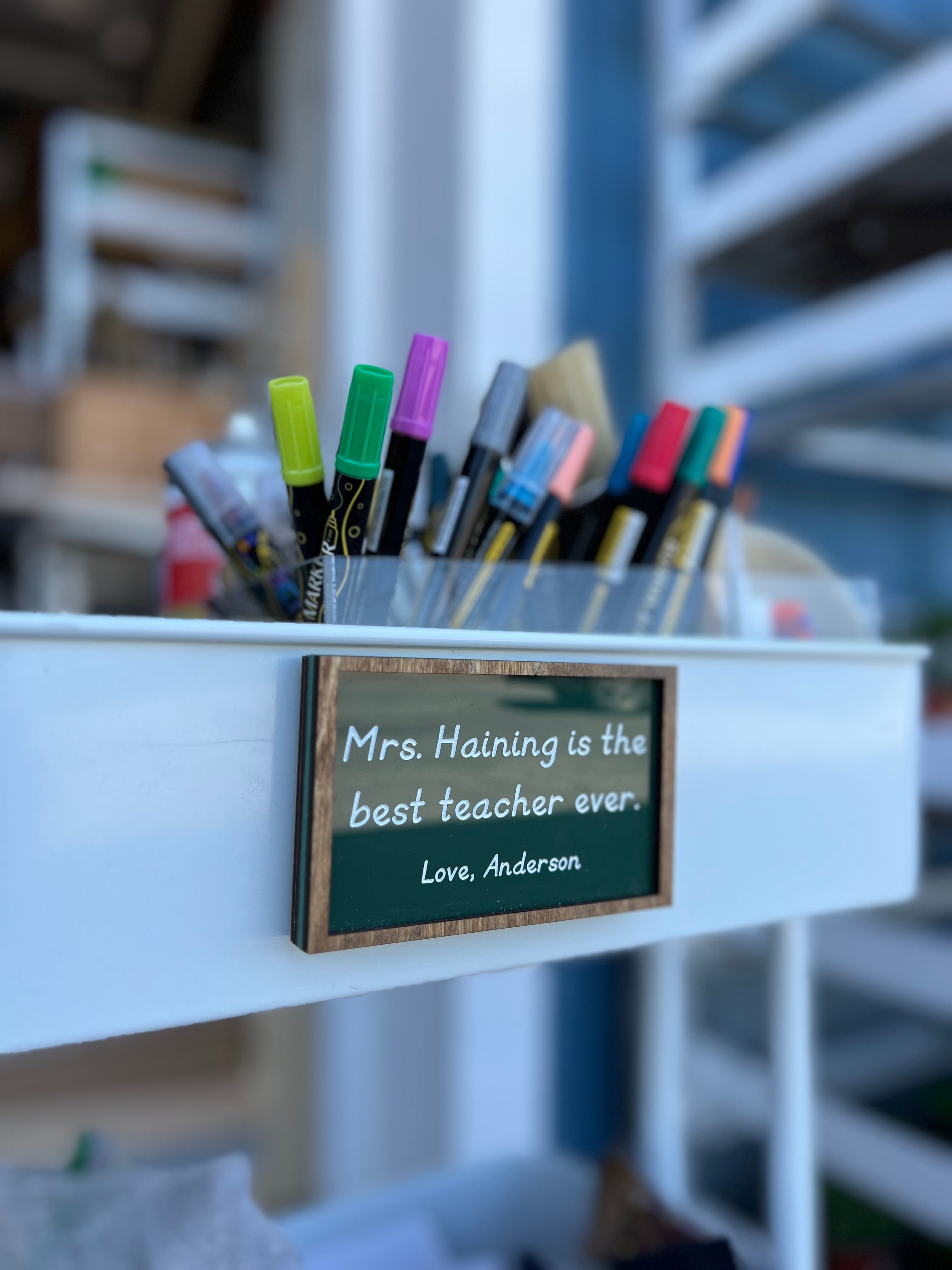 Chalk Board Gift Card or Note Holder Teacher Gift