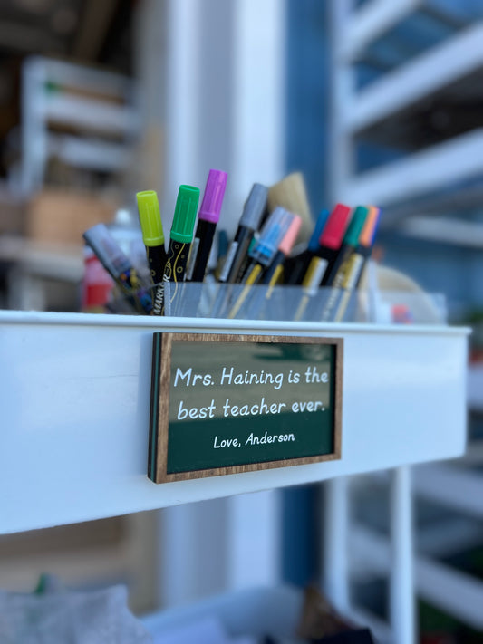 Chalk Board Gift Card or Note Holder Teacher Gift