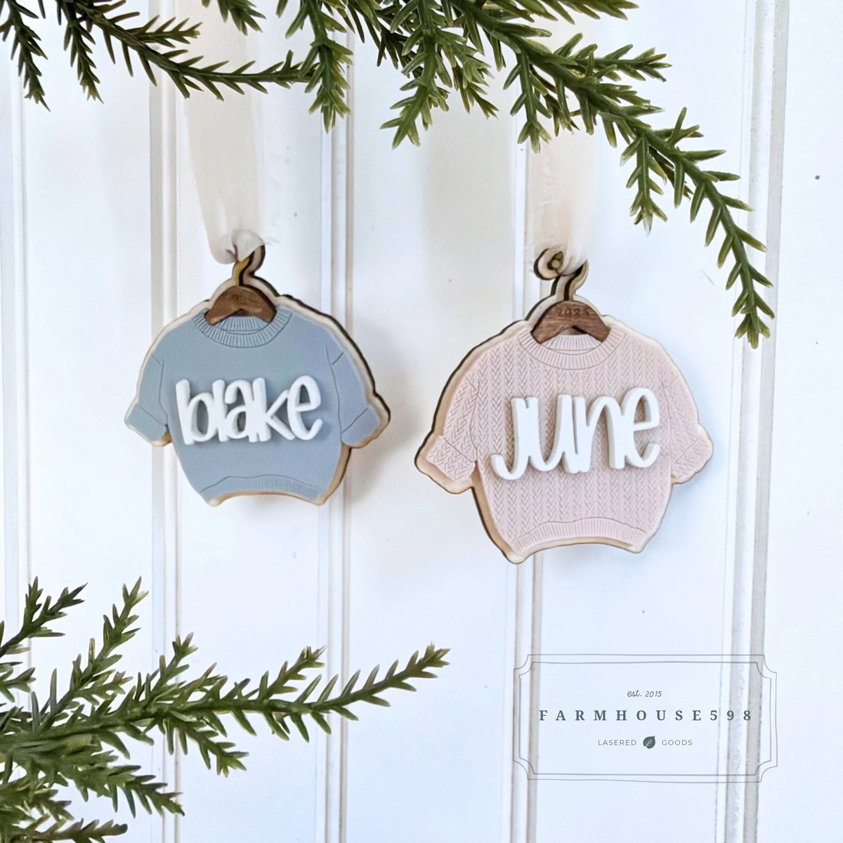 Personalized Sweater Ornament - 2 Styles