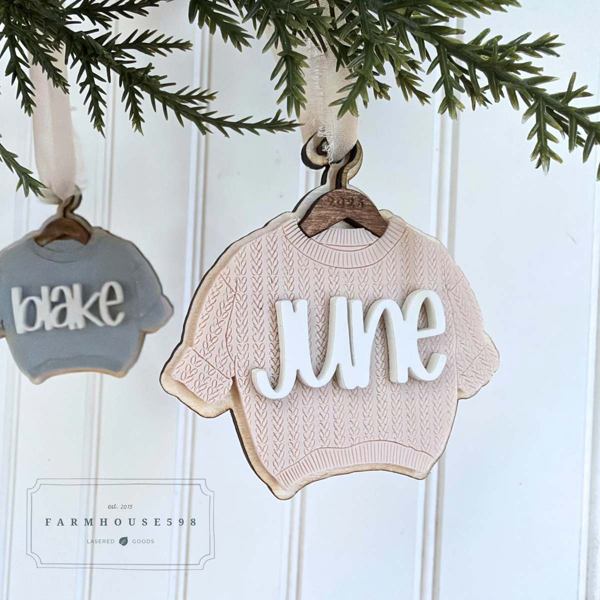 Personalized Sweater Ornament - 2 Styles