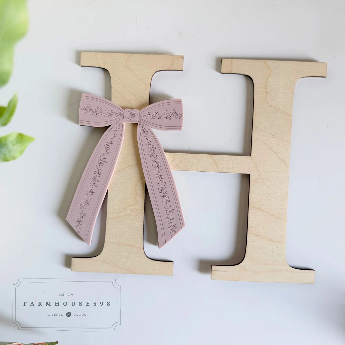 Bow Letter Sign - 3 Sizes