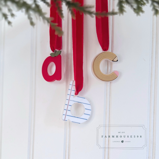 ABC Ornament Set - Teacher Gift
