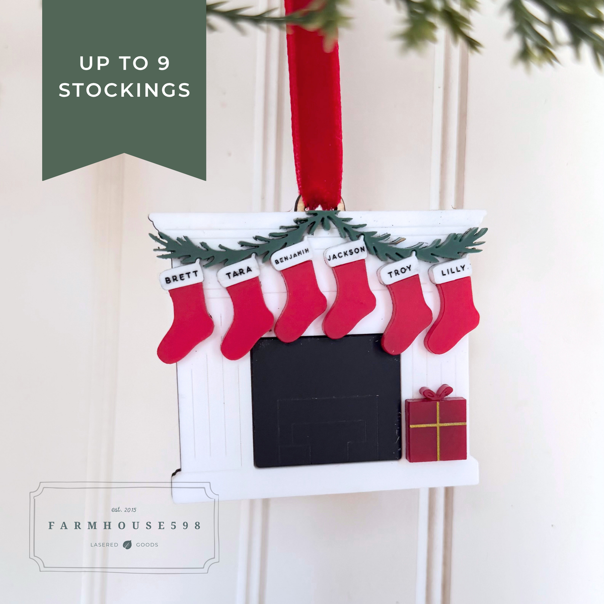 Personalized Family Stocking Ornament