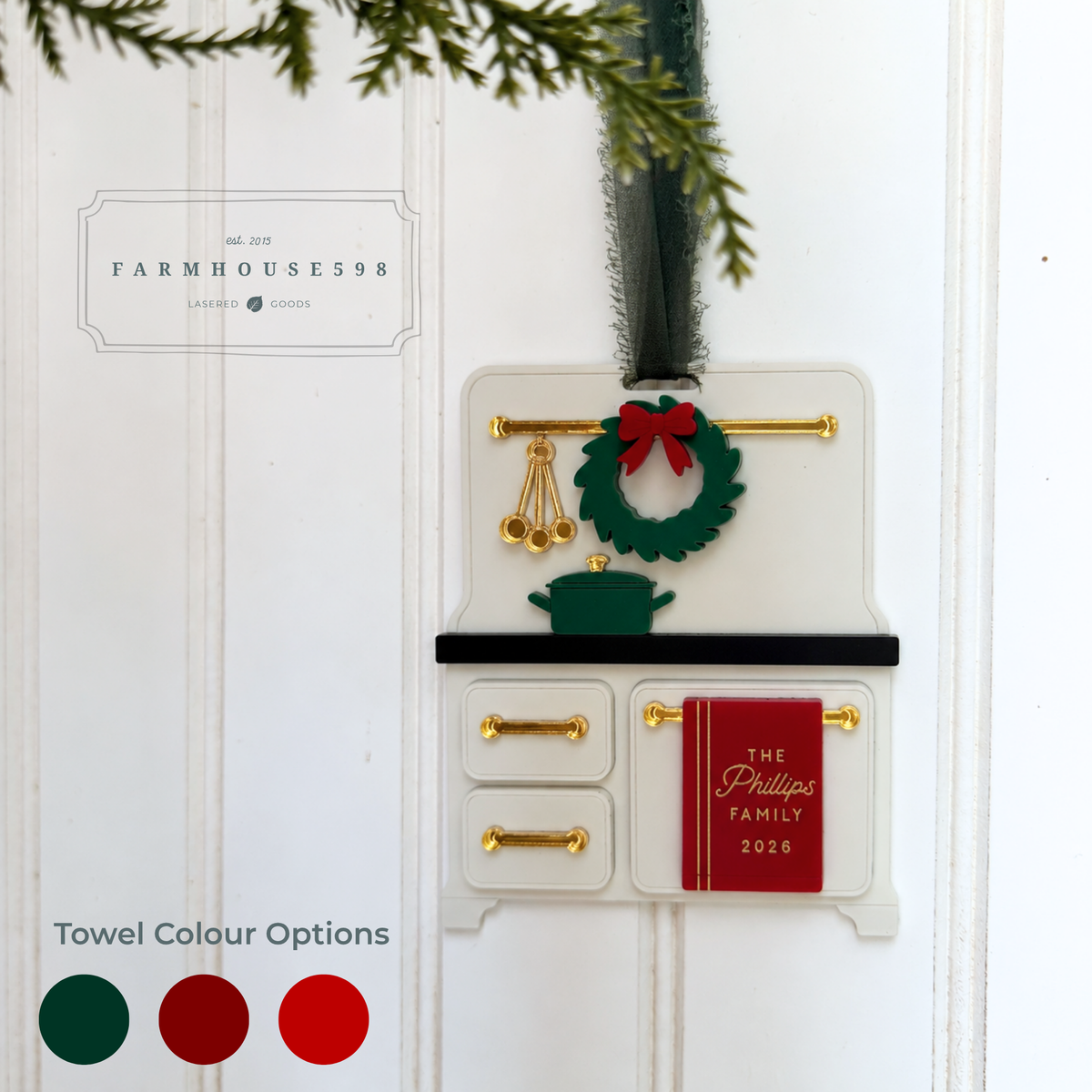 Personalized Vintage Oven Ornament
