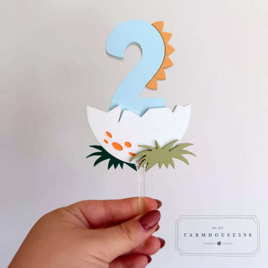 Dinosaur Cake Topper 1-9