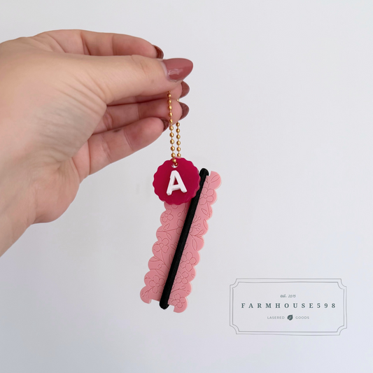 Hair Elastic Holder Keychain