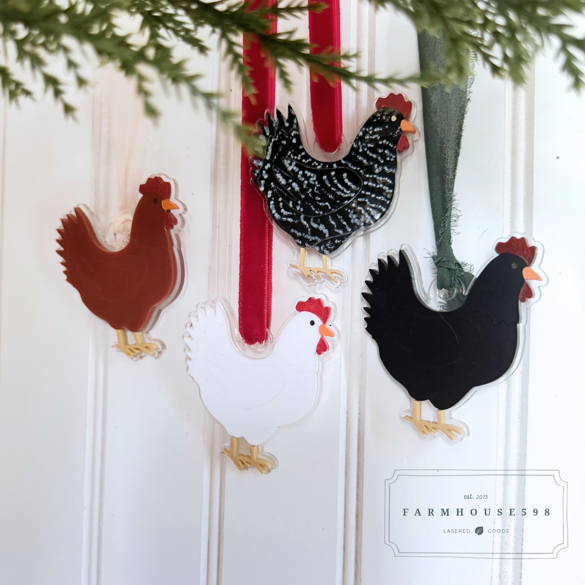 Chicken Ornament or Keychain