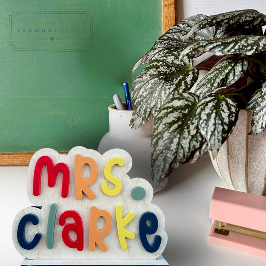 Teacher Name Signs for Desk