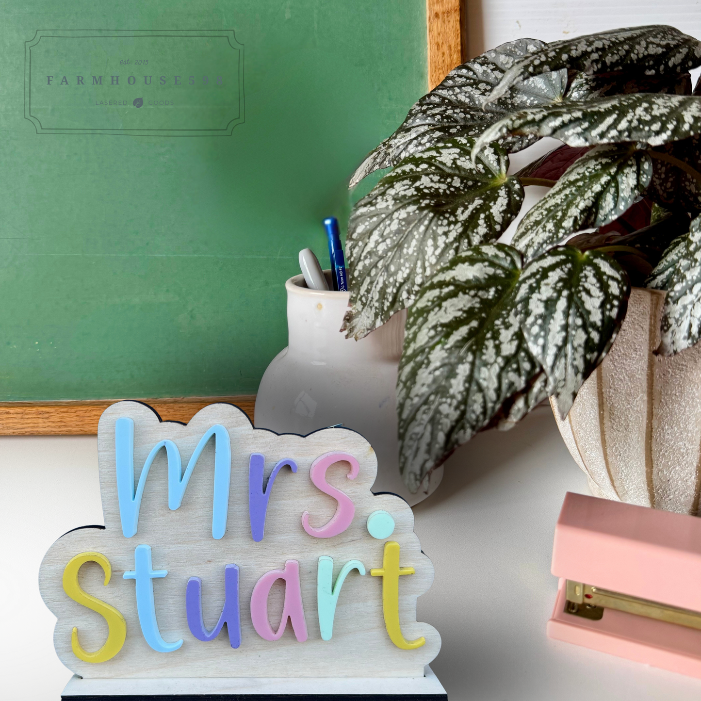 Teacher Name Signs for Desk