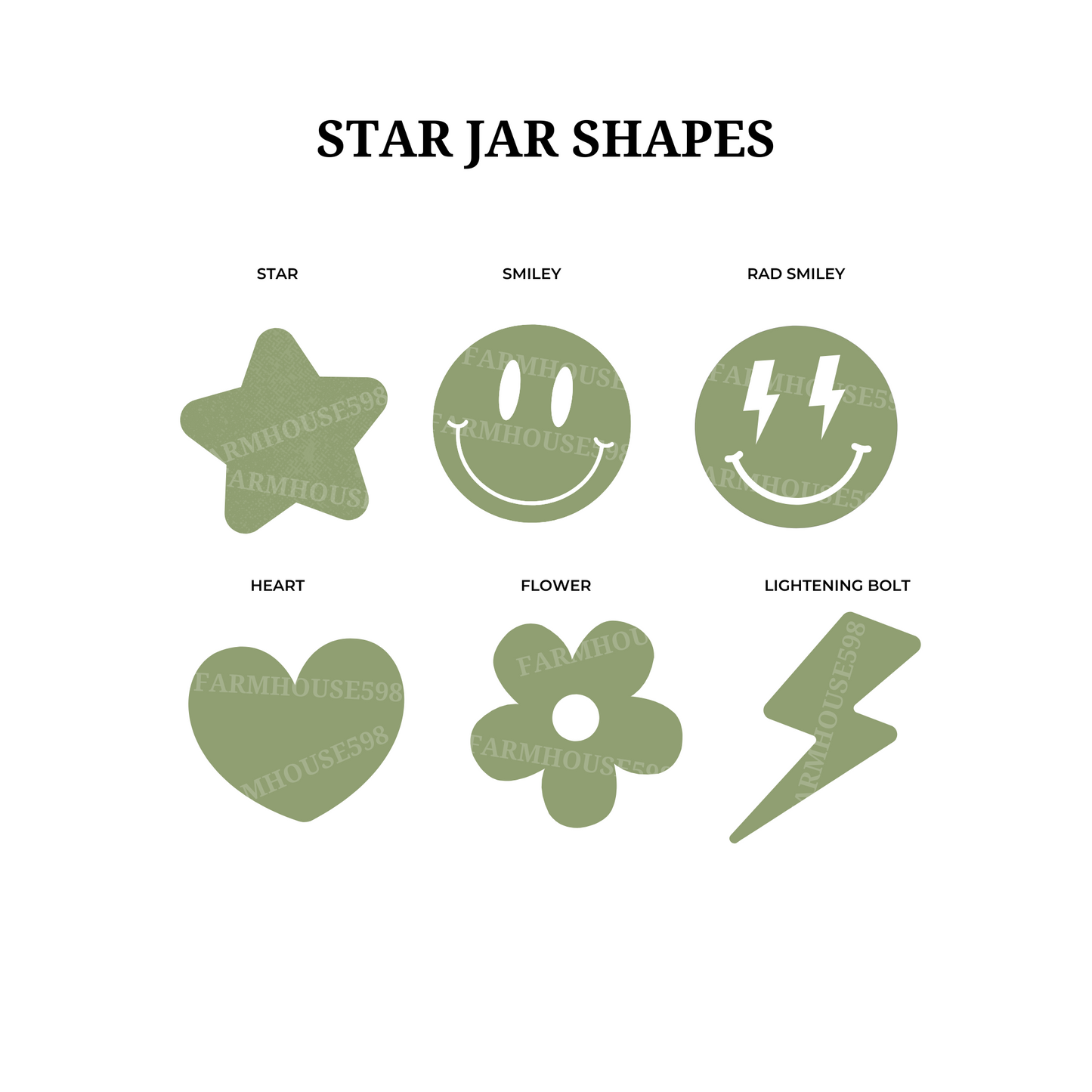 Orange Star Charms