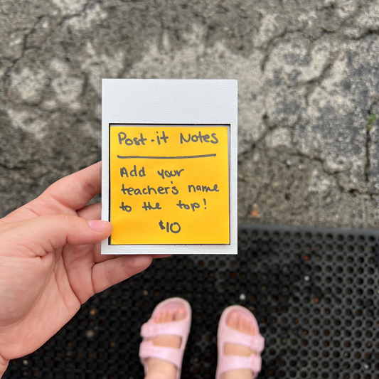 Teach Post It Note Customized