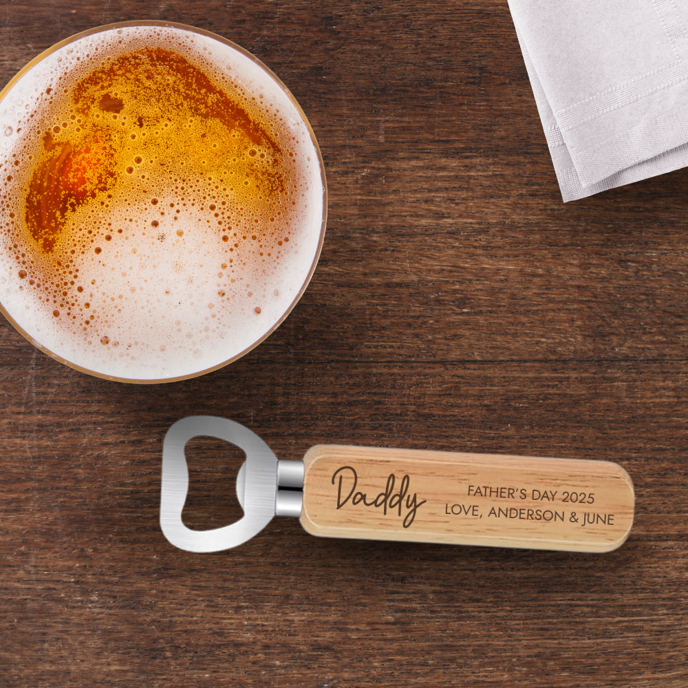 Custom Bottle Opener - Fathers Day, Groomsmen Gift