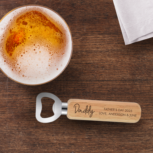 Custom Bottle Opener - Fathers Day, Groomsmen Gift