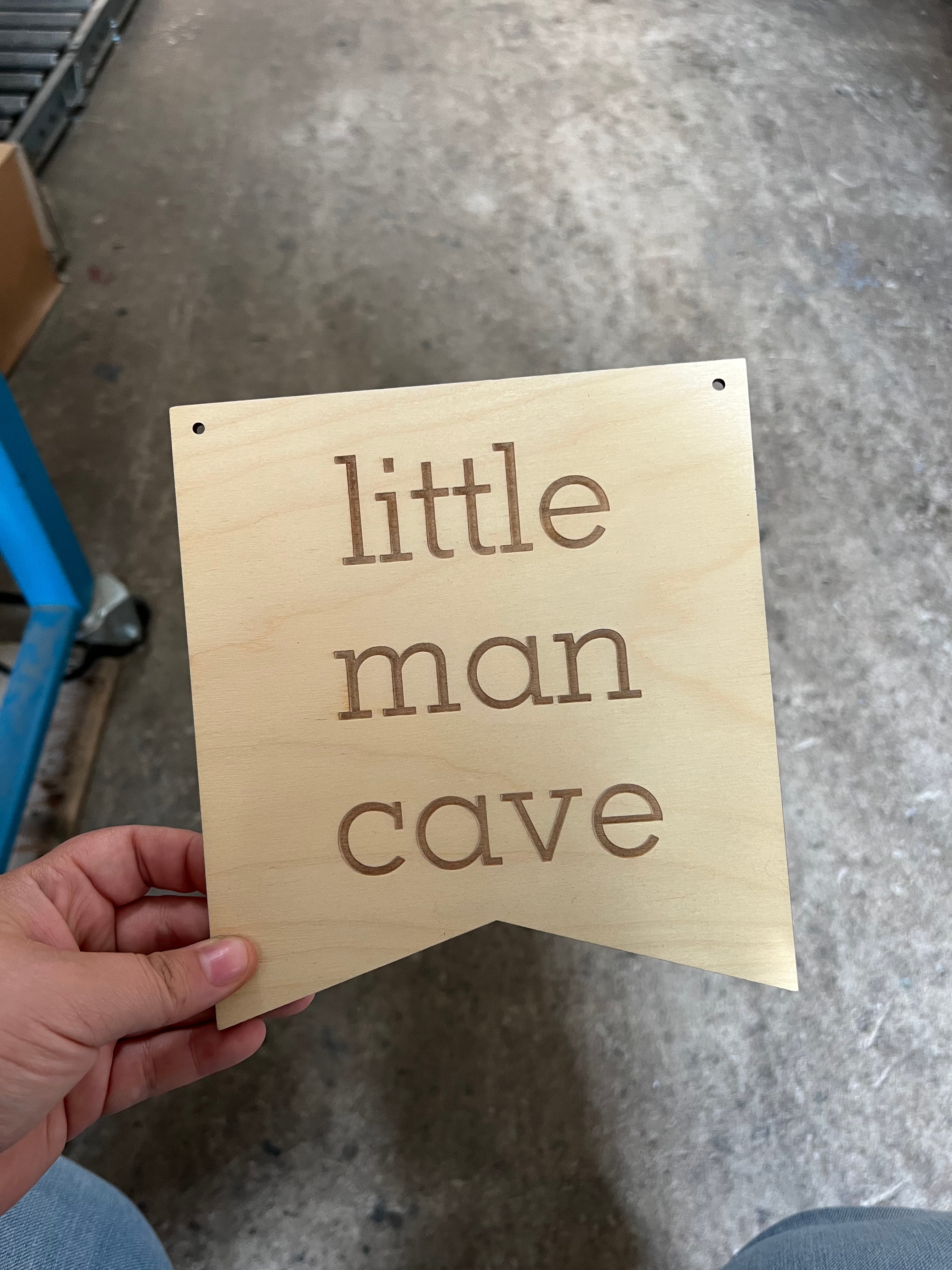 RTS Little Man Cave Banner *no string*