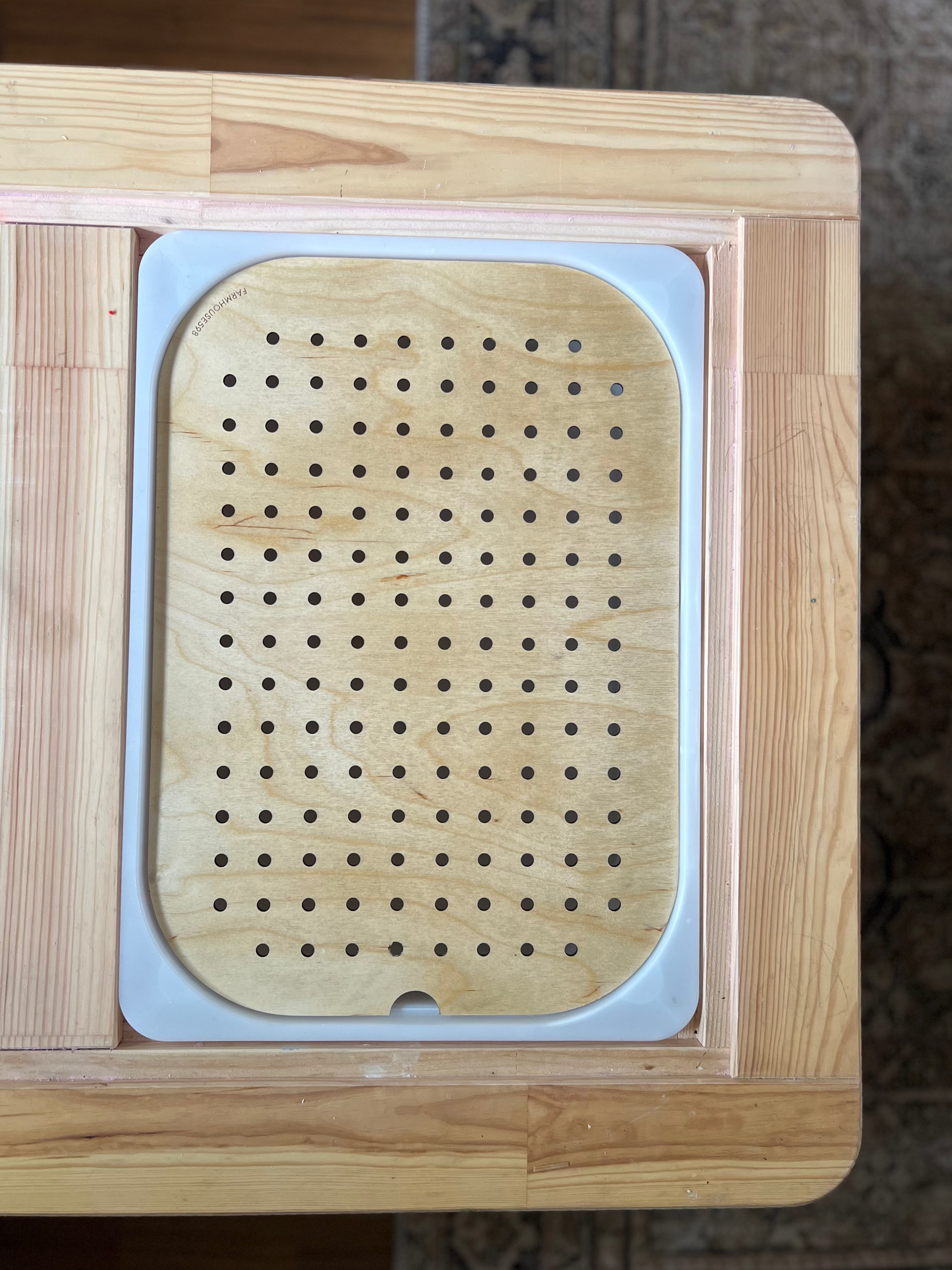 Peg Board Lid