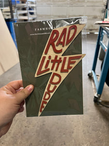 RTS Rad Little Dude Wall Sign - Rust