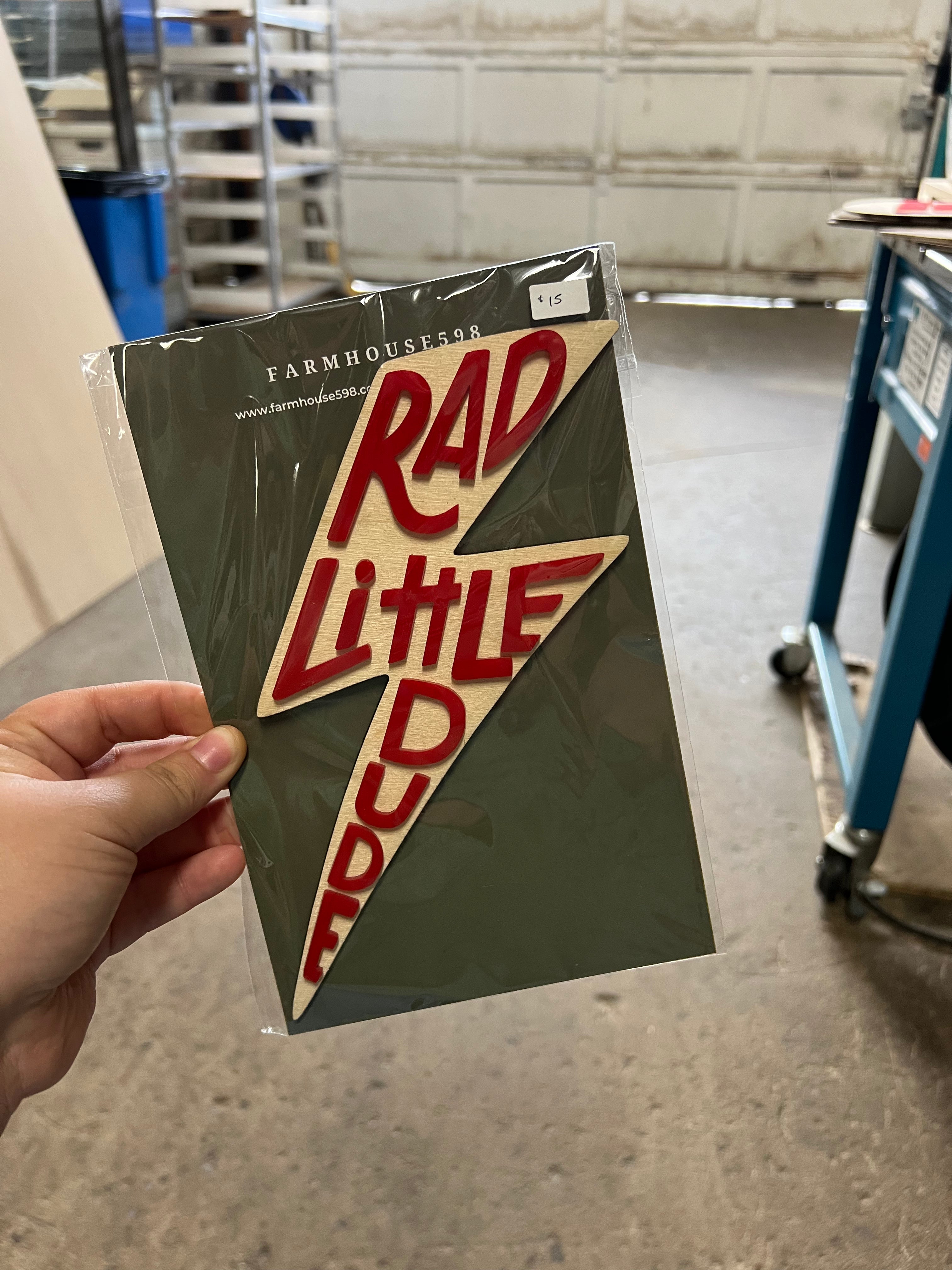 RTS Rad Little Dude Wall Sign - Red