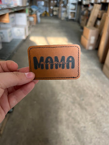RTS Leather Iron On Patch - Mama Mama