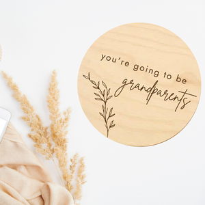 You're Going To Be Grandparents Laser Engraved Disc