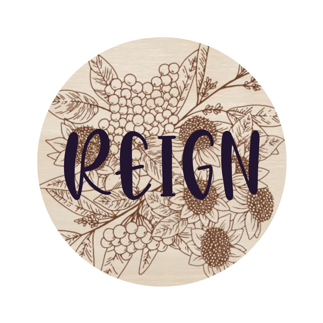 Laser Engraved and 3D Floral Name Sign