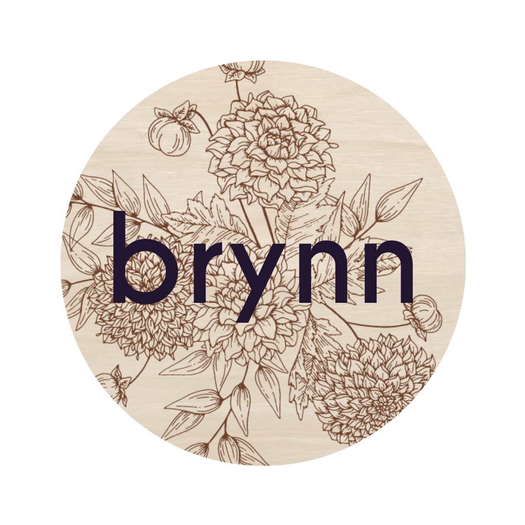 Laser Engraved and 3D Floral Name Sign