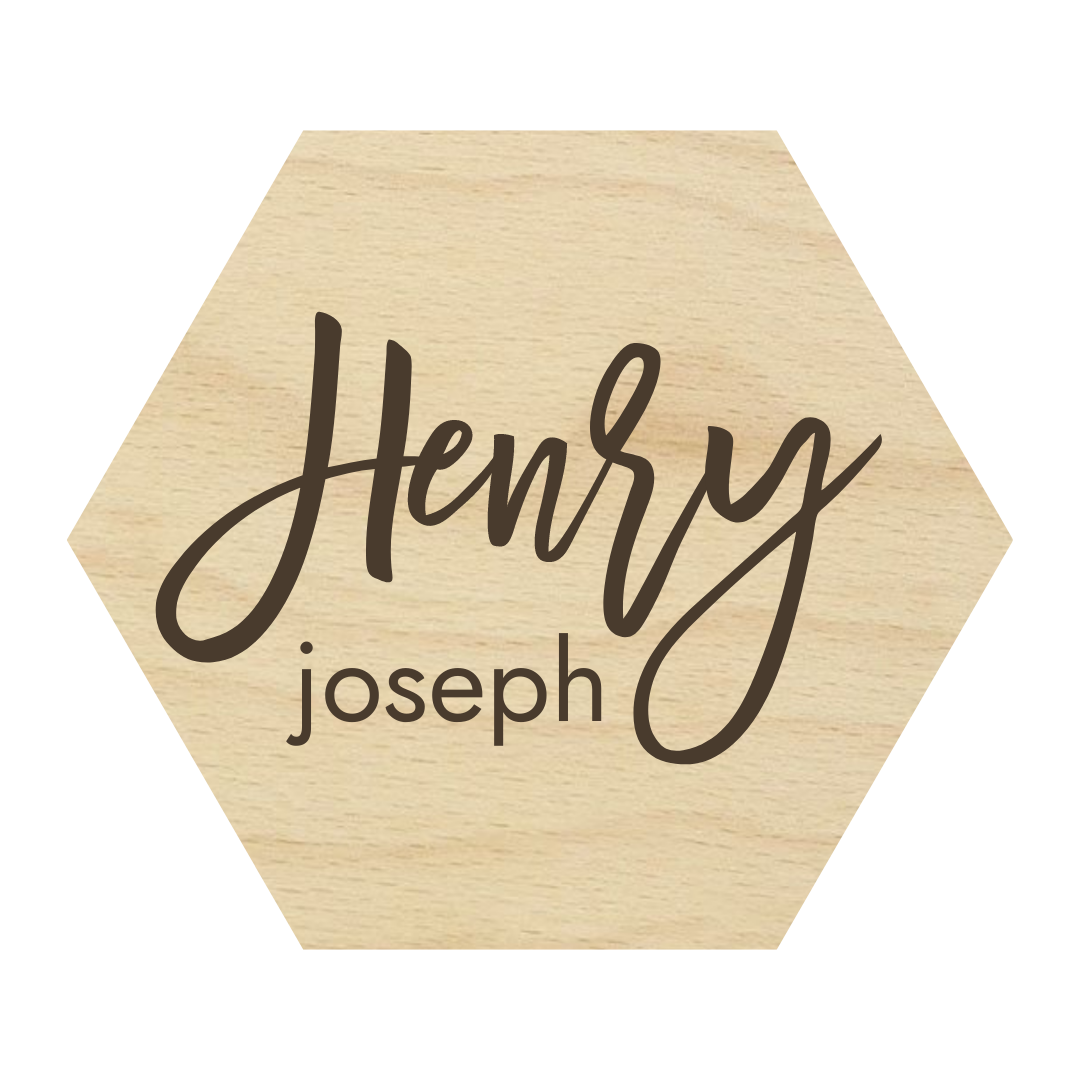 Hexagon Laser Engraved Sign