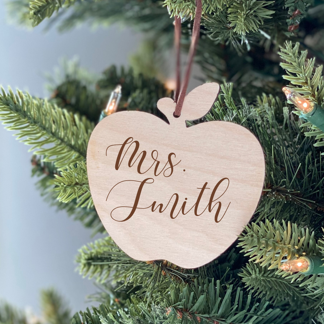 Custom Teacher Ornament